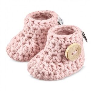 Booties | 100% Bamboo Knit in Dusty Pink| Maylily